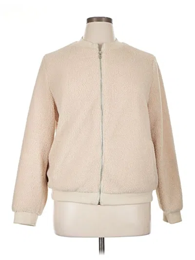 Pre-owned Unbranded Faux Fur Jacket In Ivory