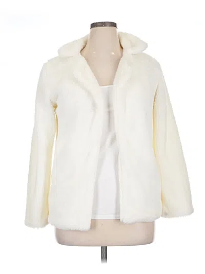 Pre-owned Unbranded Faux Fur Jacket In Ivory