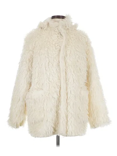 Pre-owned Unbranded Faux Fur Jacket In Ivory