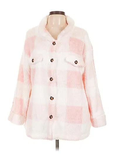 Pre-owned Unbranded Faux Fur Jacket In Pink