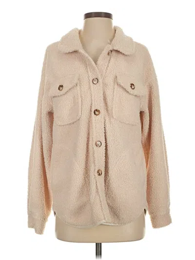 Pre-owned Unbranded Faux Fur Jacket In Tan