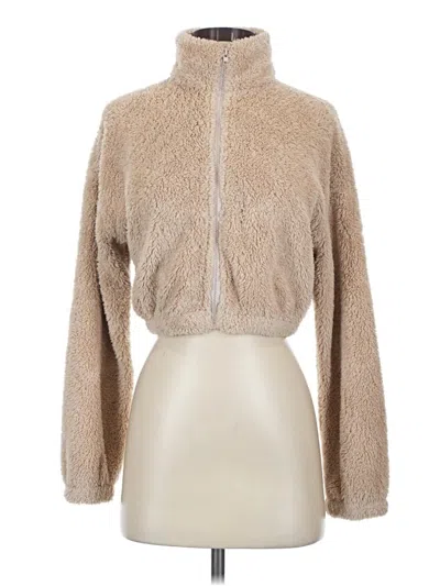 Pre-owned Unbranded Faux Fur Jacket In Tan