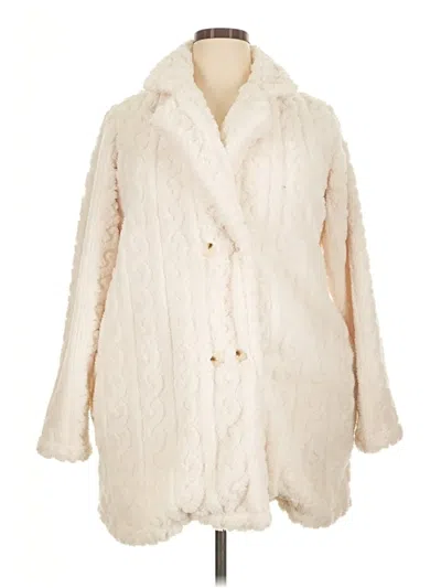 Pre-owned Unbranded Faux Fur Jacket In White