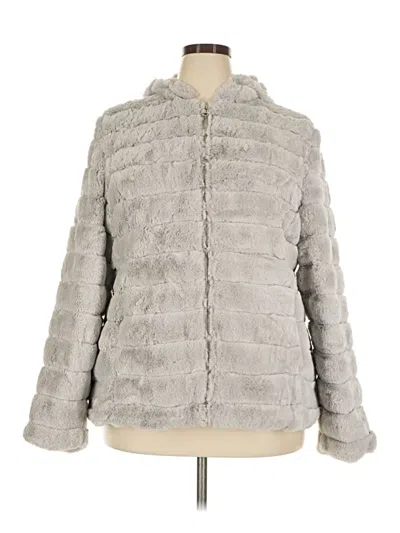 Pre-owned Unbranded Faux Fur Jacket In White