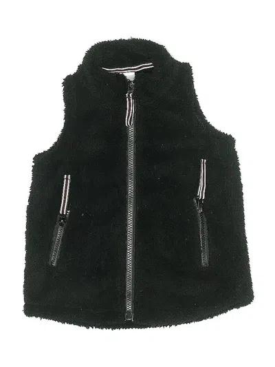 Pre-owned Unbranded Kids' Faux Fur Vest In Black