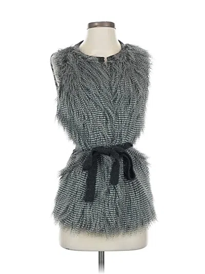 Pre-owned Unbranded Faux Fur Vest In Gray