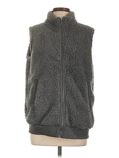 Pre-owned Unbranded Faux Fur Vest In Gray