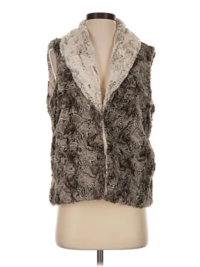 Pre-owned Unbranded Faux Fur Vest In Gray
