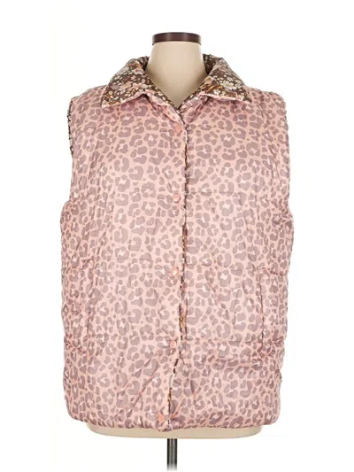 Pre-owned Unbranded Faux Fur Vest In Pink