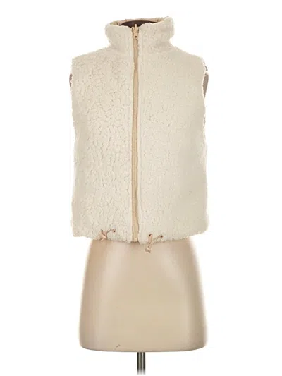 Pre-owned Unbranded Faux Fur Vest In White