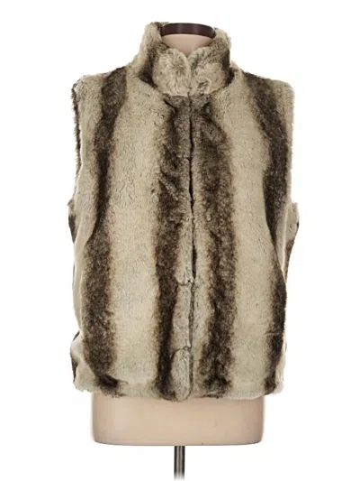 Pre-owned Unbranded Faux Fur Vest In White