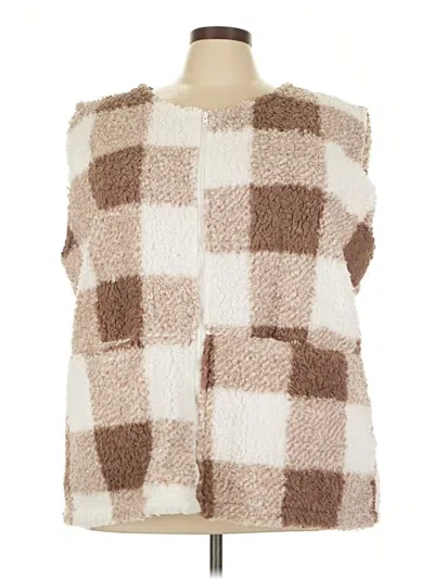 Pre-owned Unbranded Faux Fur Vest In White