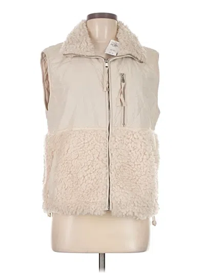 Pre-owned Unbranded Faux Fur Vest In White