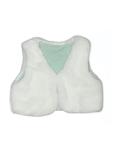 Pre-owned Unbranded Babies' Faux Fur Vest In White