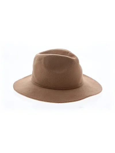 Pre-owned Unbranded Fedora In Brown