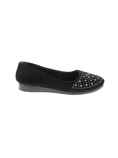 Pre-owned Unbranded Flats In Black