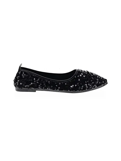 Pre-owned Unbranded Flats In Black