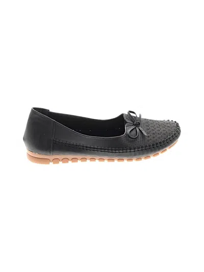 Pre-owned Unbranded Flats In Black
