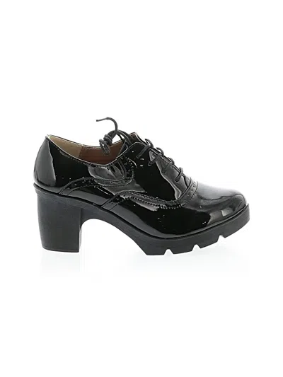 Pre-owned Unbranded Flats In Black