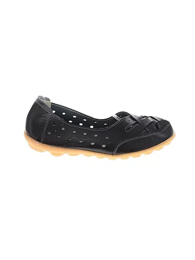 Pre-owned Unbranded Flats In Black