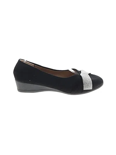 Pre-owned Unbranded Flats In Black