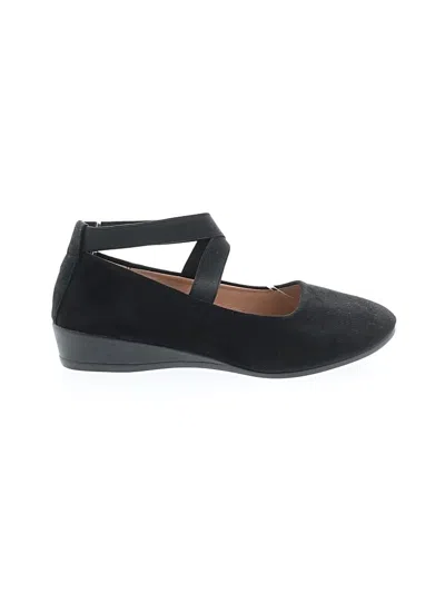 Pre-owned Unbranded Flats In Black
