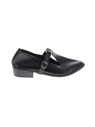 Pre-owned Unbranded Flats In Black