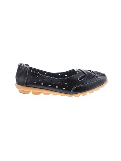Pre-owned Unbranded Flats In Black