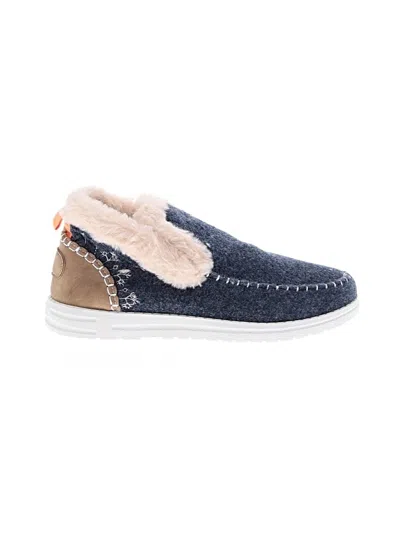 Pre-owned Unbranded Flats In Blue
