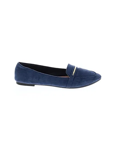 Pre-owned Unbranded Flats In Blue