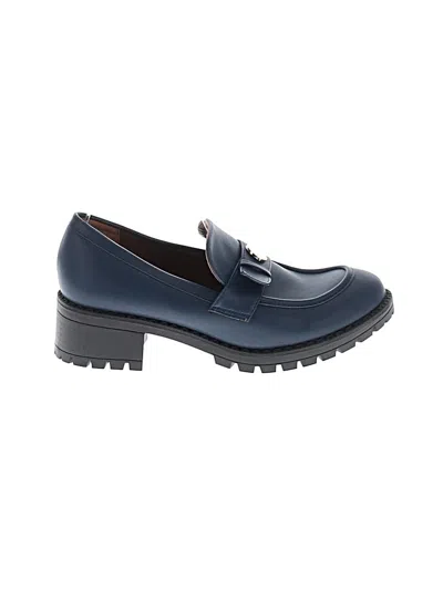 Pre-owned Unbranded Flats In Blue