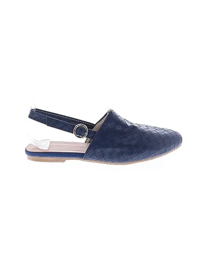 Pre-owned Unbranded Flats In Blue
