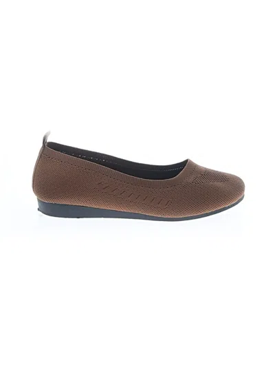 Pre-owned Unbranded Flats In Brown