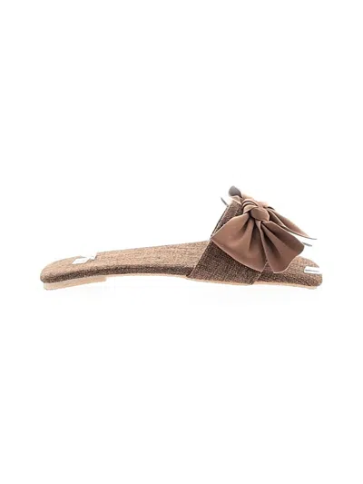 Pre-owned Unbranded Flats In Brown