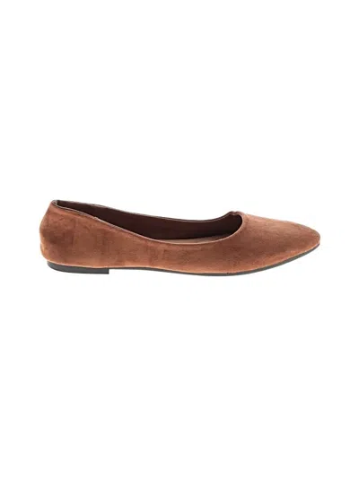 Pre-owned Unbranded Flats In Brown