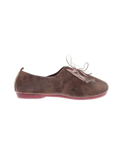 Pre-owned Unbranded Flats In Brown