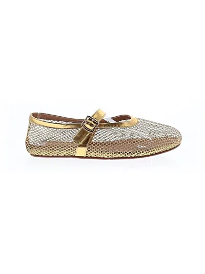 Pre-owned Unbranded Flats In Gold