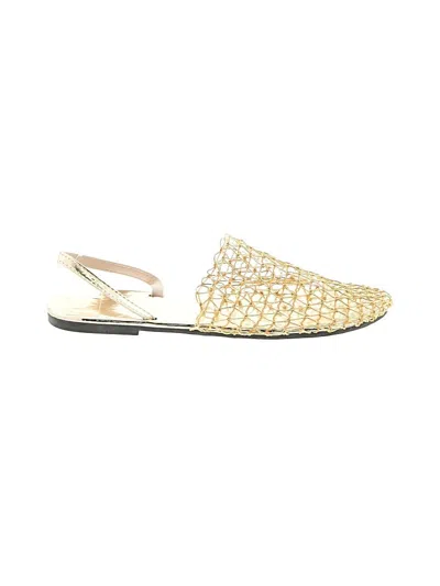 Pre-owned Unbranded Flats In Gold