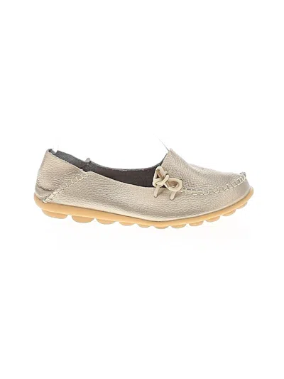 Pre-owned Unbranded Flats In Gold