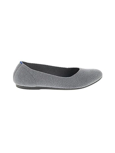 Pre-owned Unbranded Flats In Gray