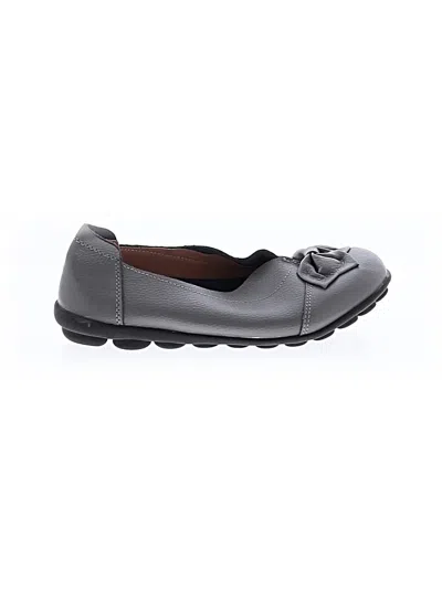 Pre-owned Unbranded Flats In Gray