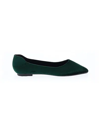 Pre-owned Unbranded Flats In Green