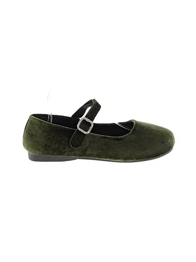 Pre-owned Unbranded Flats In Green