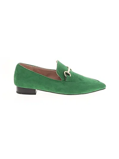 Pre-owned Unbranded Flats In Green