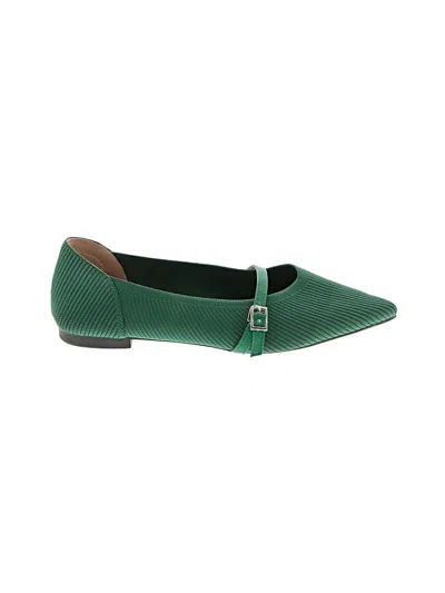Pre-owned Unbranded Flats In Green
