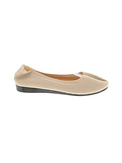 Pre-owned Unbranded Flats In Ivory
