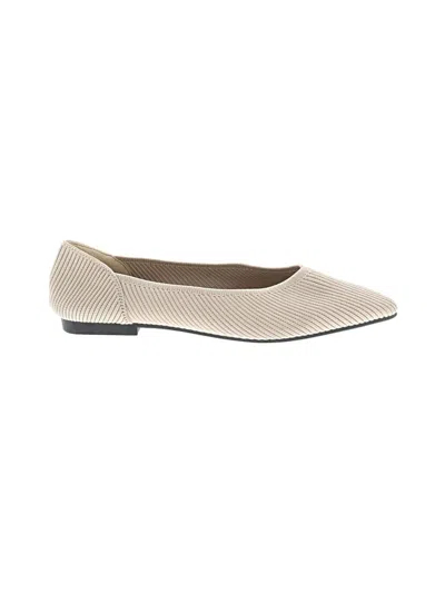 Pre-owned Unbranded Flats In Ivory