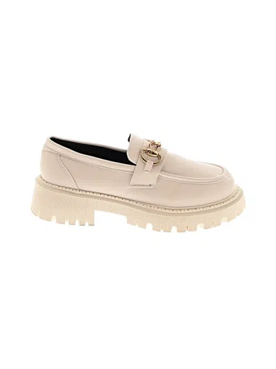 Pre-owned Unbranded Flats In Ivory