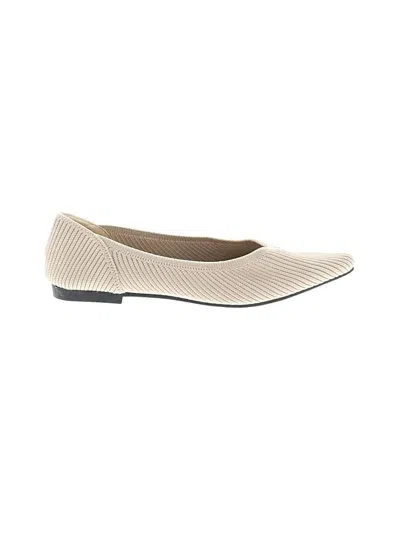 Pre-owned Unbranded Flats In Ivory