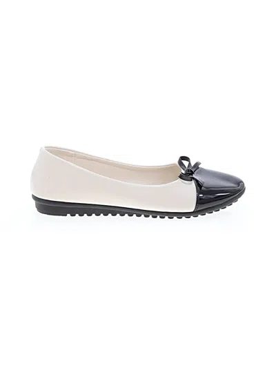 Pre-owned Unbranded Flats In Ivory